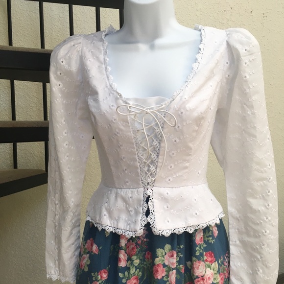 Princess Kaiulani Vintage Prairie Dress 1970s 70s - Picture 4 of 16